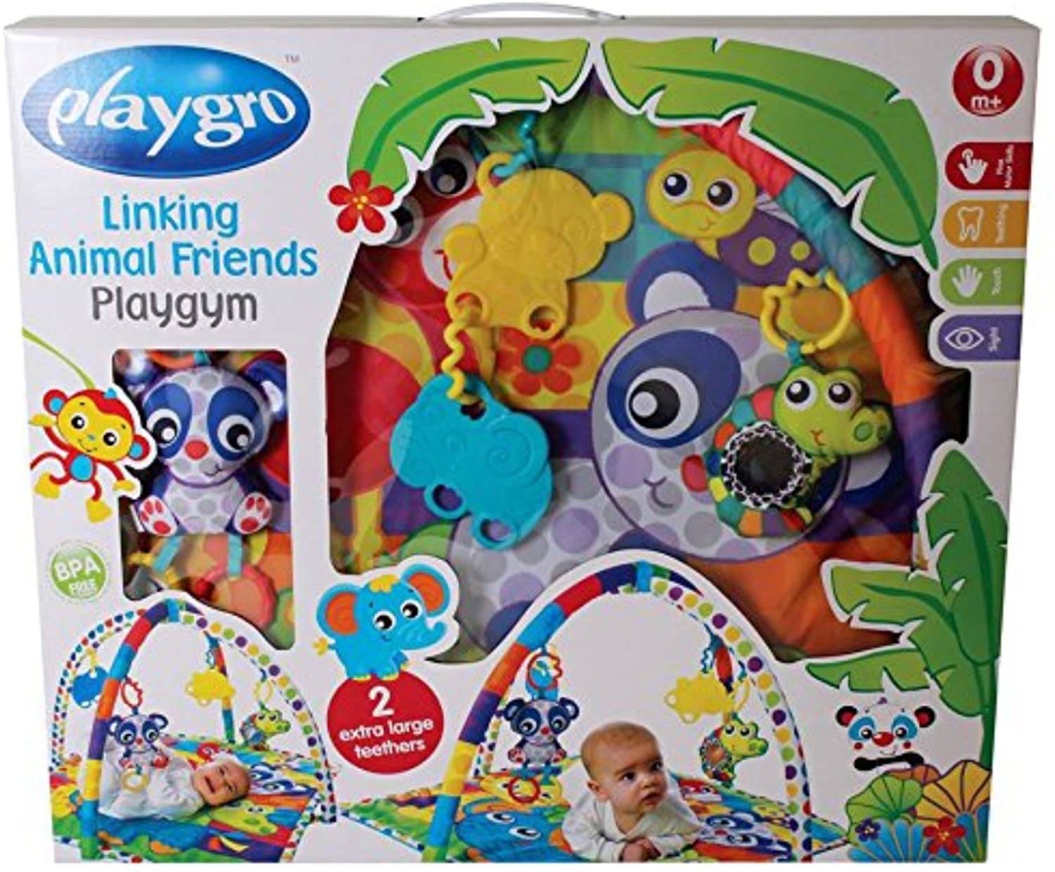 playgro linking animal friends gym