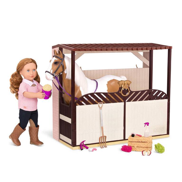 Our Generation Plastic Horse Barn For Age 3+ Years