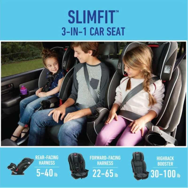 Graco Slim Fit All In One Convertible Car Seat Camelot