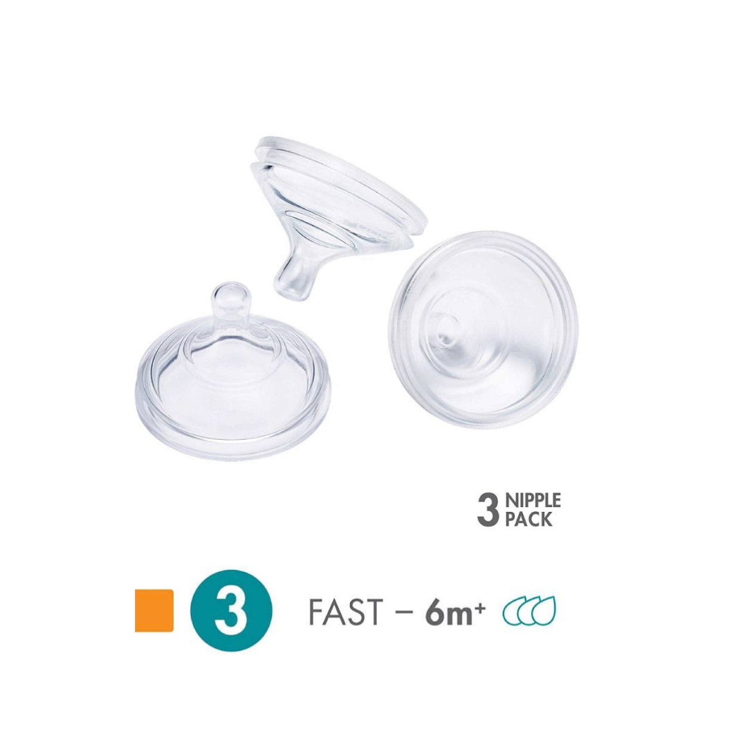 Boon NURSH Silicone Nipples 3 Pieces